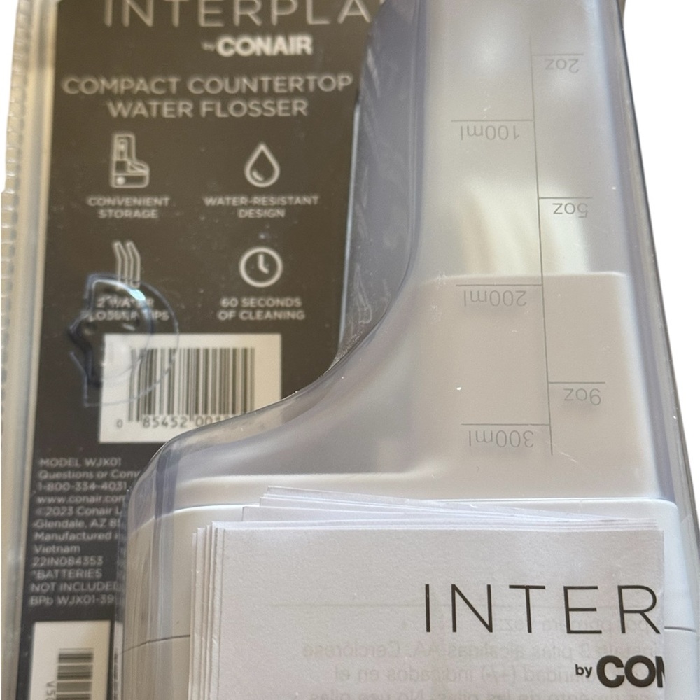 Conair Interplak Compact Countertop Water Flosser